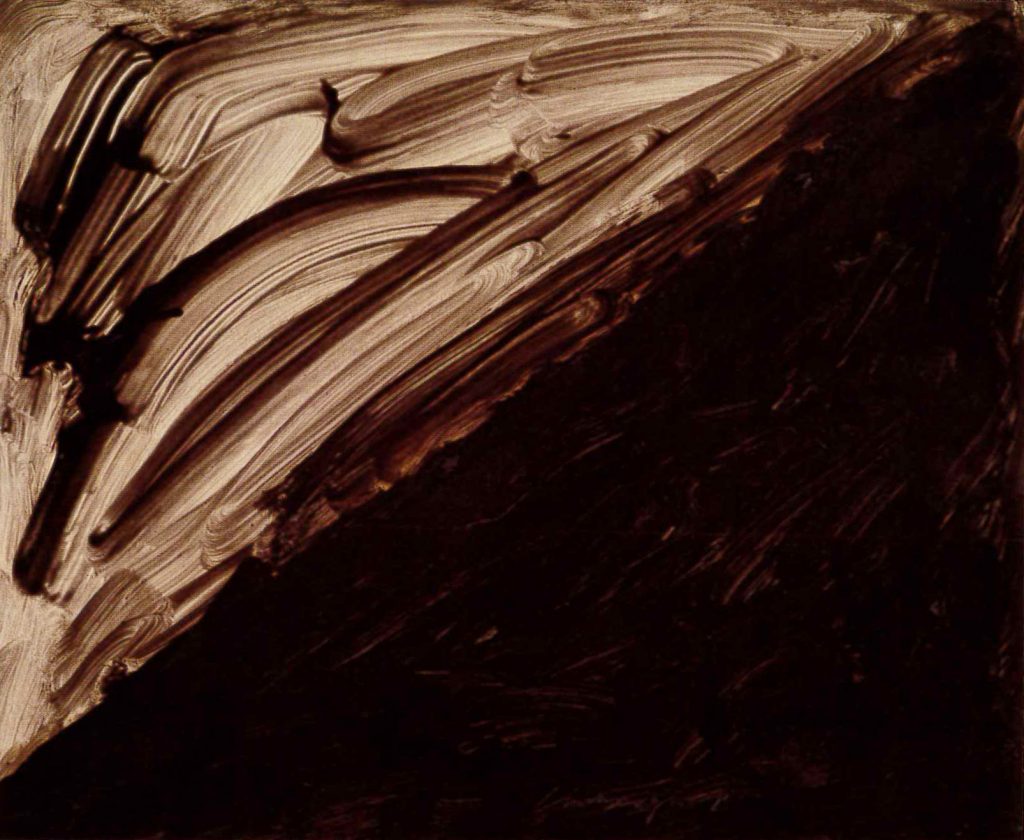 林壽宇_紙上作品_油彩，紙_1957(非畫廊) Richard LIN _work on paper _Oil on Paper _52.2x63.7cm_1957