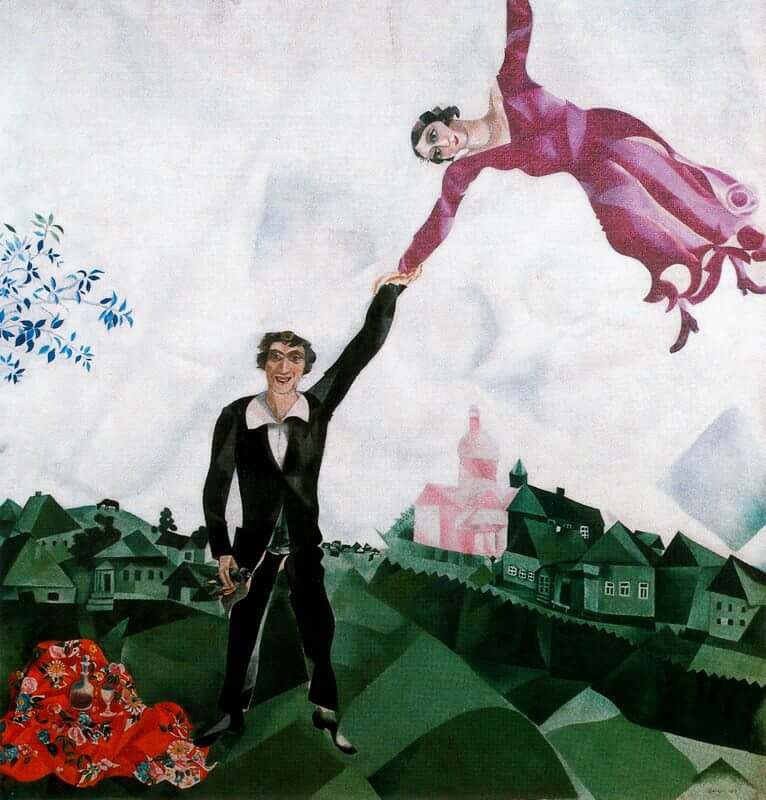 Marc Chagall,夏卡爾,藝術,愛情,神祕學觀藝術,城市美學新態度